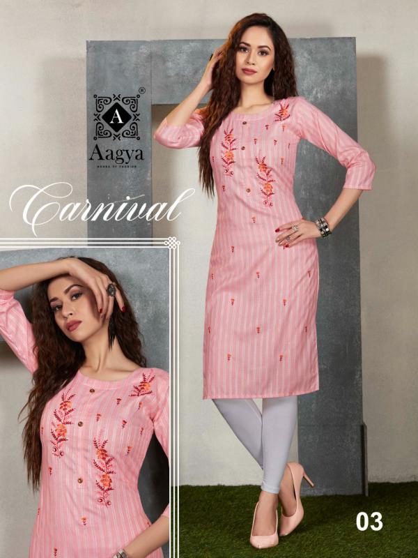 Aagya Carnival Vol 2 Rayon Casual Wear Designer Kurti Collection